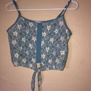 Lace crop top